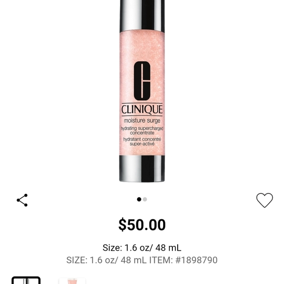 New in box Clinique Moisture Surge Hydrating Supercharged Concentrate - Picture 1 of 3